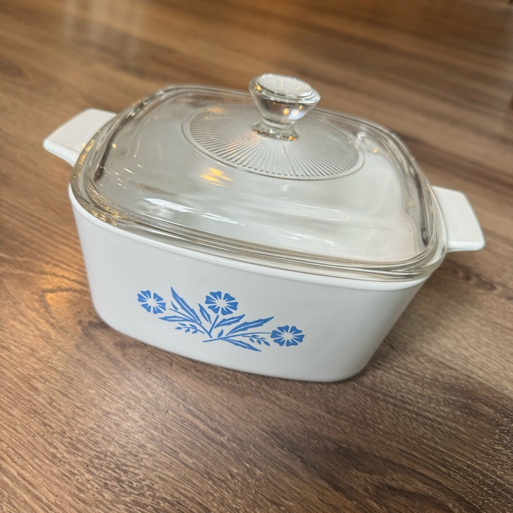 Vintage CorningWare Dish Wish Lid, 1 1/2 Quart Cornflower Blue